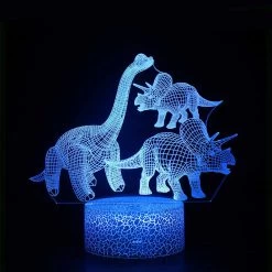 Lampe Dinosaure 3D Herbivore