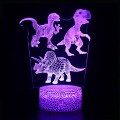Lampe Dinosaure 3D Jurassic Time