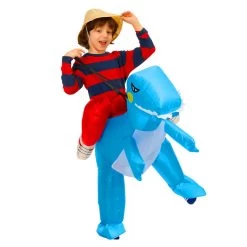Costume Dinosaure T-Rex Bleu -Le Monde Des Dinosaures CostumeDinosaurebleuraptor