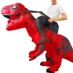 Le Monde Des Dinosaures -Le Monde Des Dinosaures CostumeDinosauregonflableT rexrouge