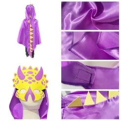 Costume Dinosaure Enfant Violet -Le Monde Des Dinosaures Costumetriceratopsviolet