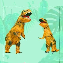 Costume Dinosaure T-Rex Orange -Le Monde Des Dinosaures DeguisementdinosaureGonflablemarron 77d3cf92 aa2e 4b7f b480 b03e1ee27bf7