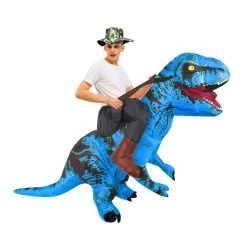 Costume Dinosaure Gonflable Bleu