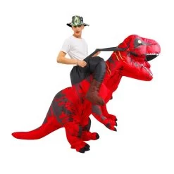 Costume Dinosaure Gonflable Rouge