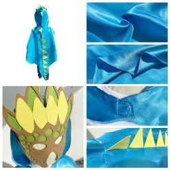 Costume Dinosaure Enfant Bleu Ciel -Le Monde Des Dinosaures DinosaureCostumeenfant