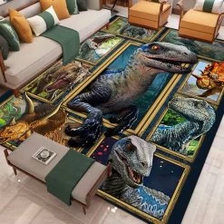 Tapis Dinosaure Passion Crétacé -Le Monde Des Dinosaures DinosaureTapisCretacePassion