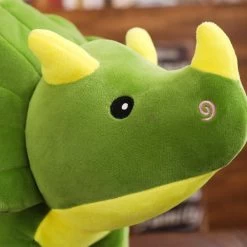 Peluche Dinosaure Triceratops Vert -Le Monde Des Dinosaures DinosaureTriceratopsvert