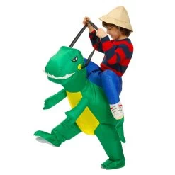 Costume Dinosaure T-Rex Vert -Le Monde Des Dinosaures Dinosauredeguisementenfantvert