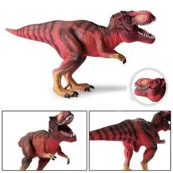 Dinosaure Jouet T-Rex Rouge Articulé -Le Monde Des Dinosaures DinosaurefigurinetyrranosaureRouge