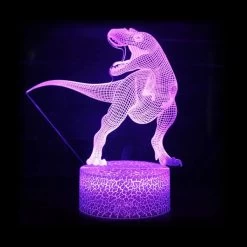 Lampe Dinosaure 3D T-Rex -Le Monde Des Dinosaures Lampedinosauretrex