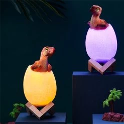Lampe Dinosaure Oeuf Petit Dino -Le Monde Des Dinosaures Oeufdinosaurelumiere