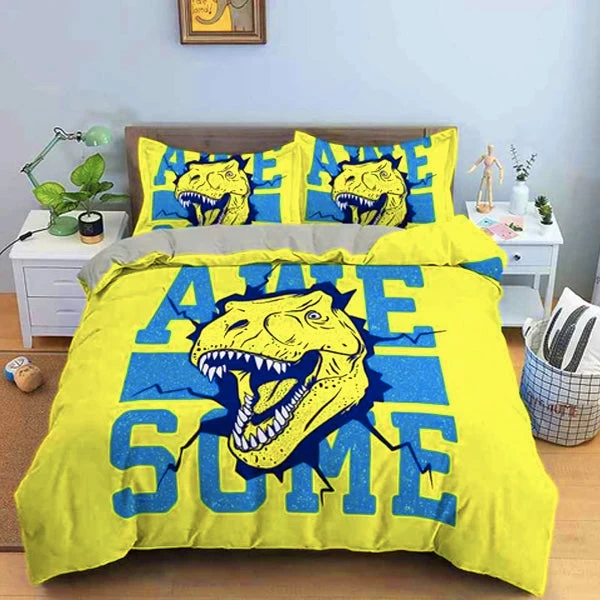 Parure De Lit Dinosaure Awesome 1 Parure De Lit Dinosaure Awesome