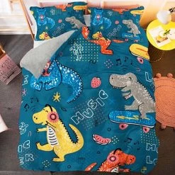 Parure De Lit Dinosaure Musique Dino