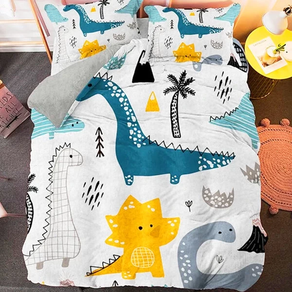Parure De Lit Dinosaure Palmier Dino 1 Parure De Lit Dinosaure Palmier Dino