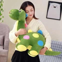 Peluche Dinosaure Tachetée -Le Monde Des Dinosaures PelucheDinosaureTacheteevert