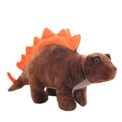 Peluche Dinosaure Grand Stégosaure Marron