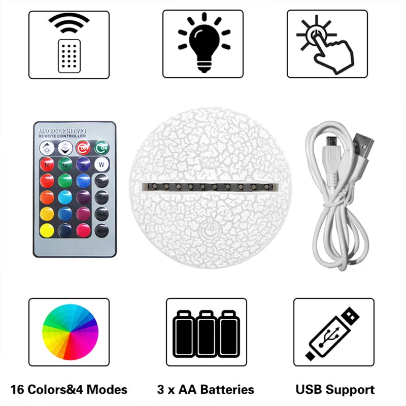 Lampe Dinosaure 3D Éclosion 2 Lampe Dinosaure 3D Éclosion – Image 2