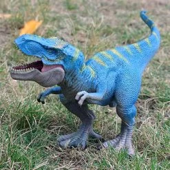 Dinosaure Jouet T-Rex Bleu -Le Monde Des Dinosaures T RexBleujouetdinosaures
