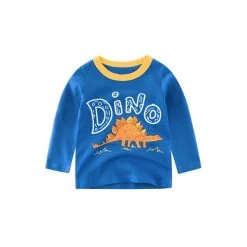 T-shirt Dinosaure Stégosaure Orange
