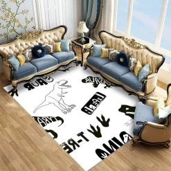 Tapis Dinosaure Expert -Le Monde Des Dinosaures TapisDinosaureExpertblanc