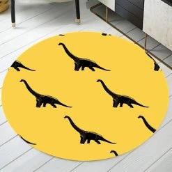 Tapis Dinosaure Jaune