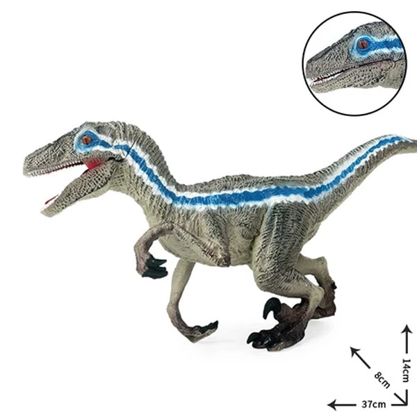 Dinosaure Jouet Vélociraptor à Rayures 2 Dinosaure Jouet Vélociraptor à Rayures – Image 2