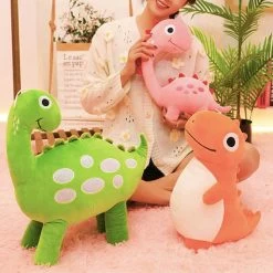 Peluche Dinosaure Orange 5 Peluche Dinosaure Orange -Le Monde Des Dinosaures doudouDinosaure