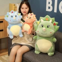 Peluche Dinosaure Banane -Le Monde Des Dinosaures doudouDinosaureBanane